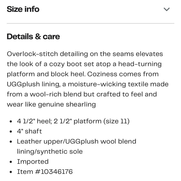 UGG Tan Platform Ankle Boots - Picture 5 of 5